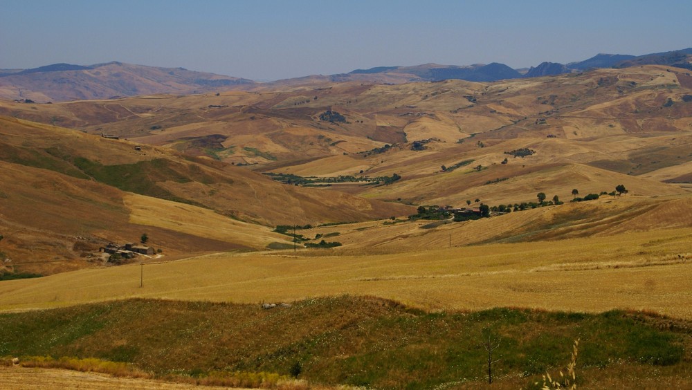 Sizilien - Landschaft zwischen Corleone und Prizzi