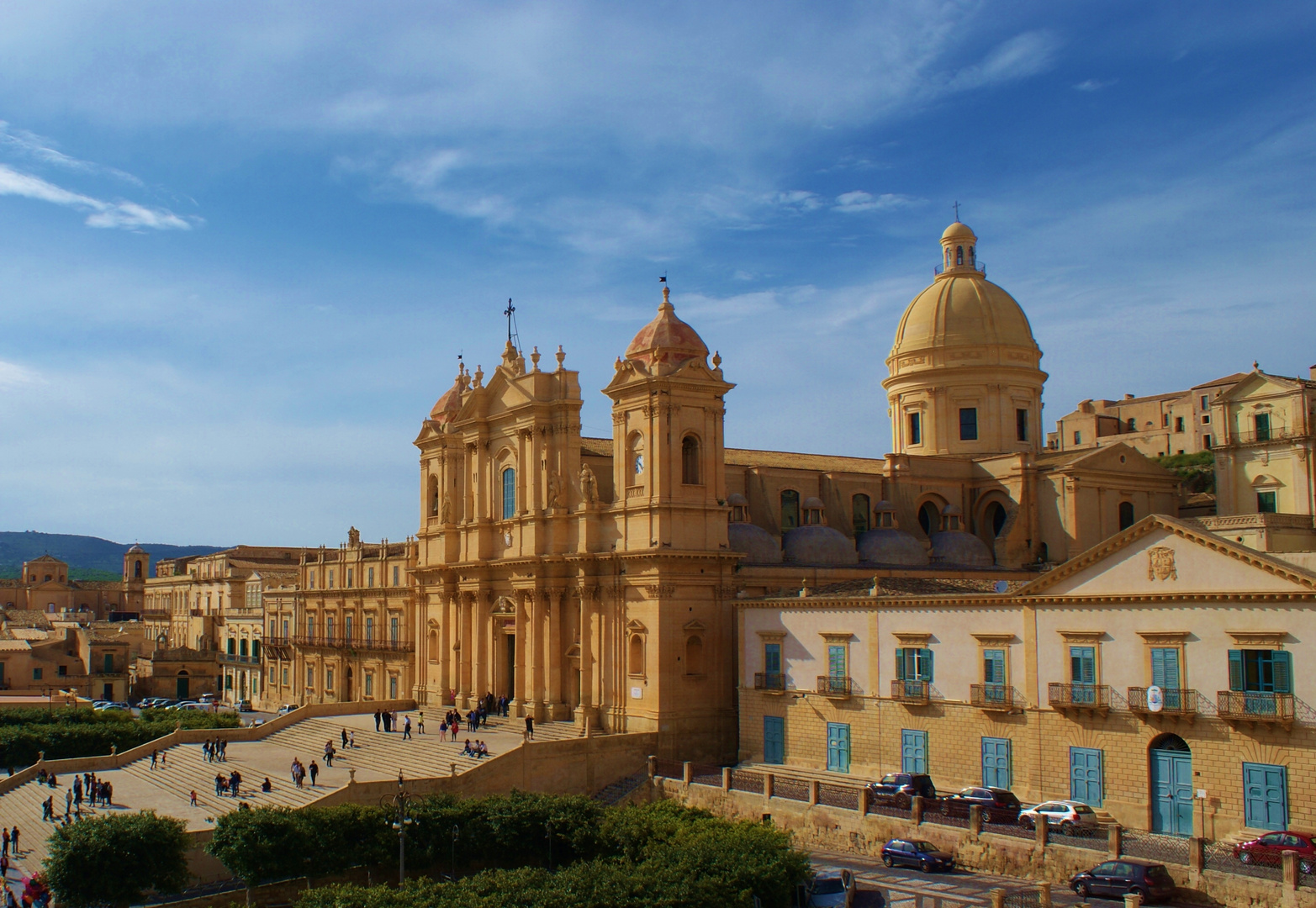 Sizilien - Noto Platz vor der Kathedrale