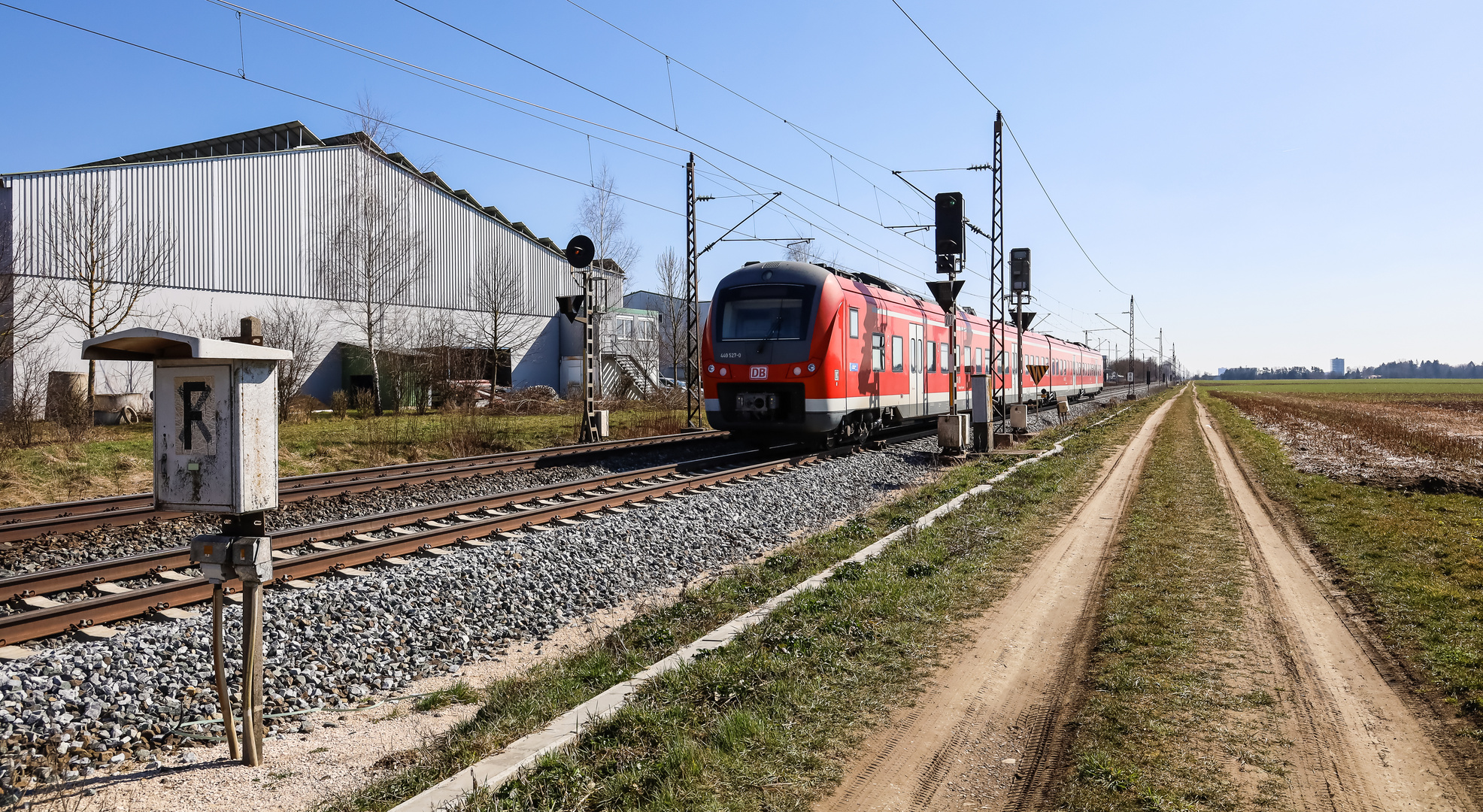 Sk-Rundschirm-Vorsignal für Fahrt im Gegengleis