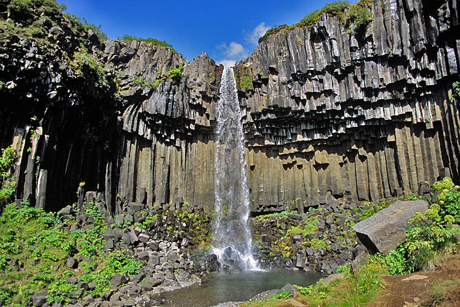 Skaftafell national park - Svartifoss (Island)