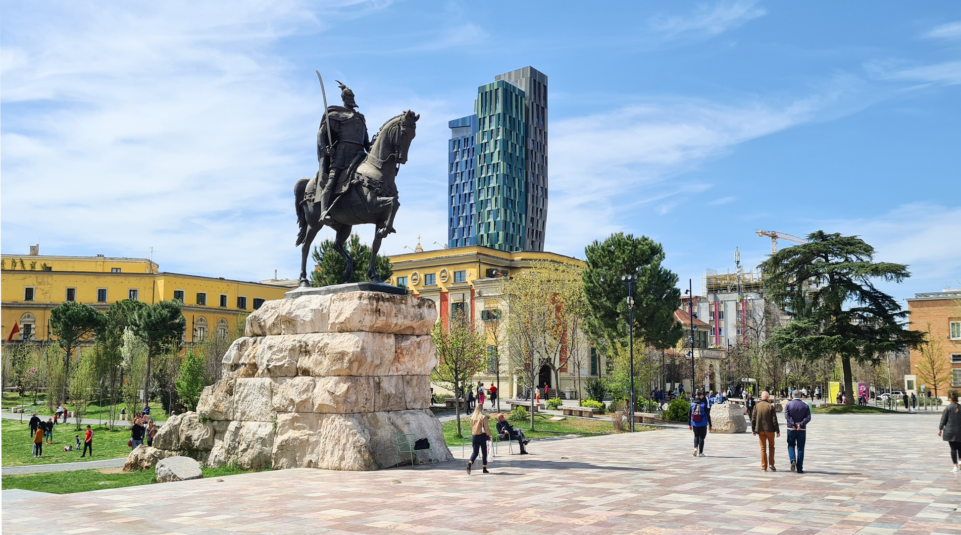 Skanderbeg-Denkmal Tirana, Albanien