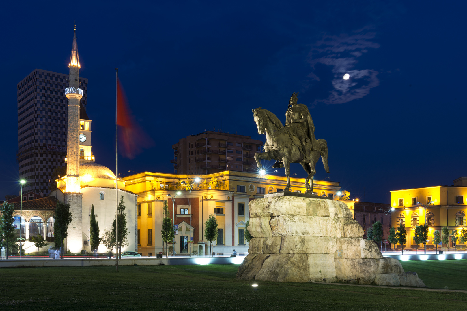 Skanderbeg Square in Tirana