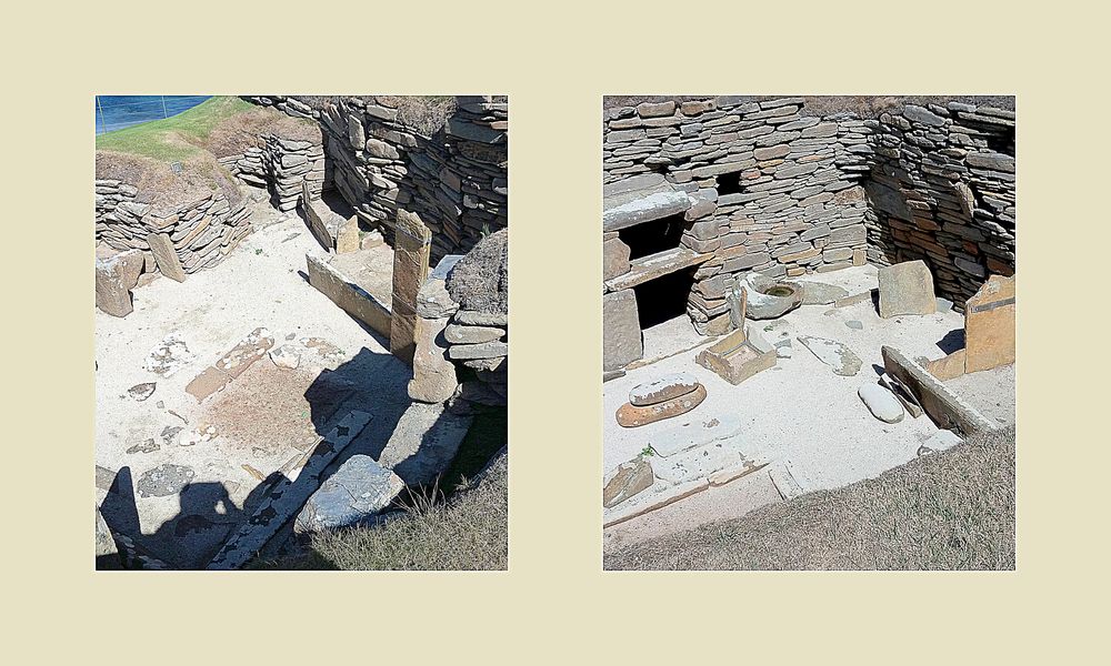 Skara brae..mainland.. Orcadi...interno delle case neolitichee 