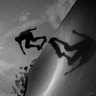 " skate in light and shadows "