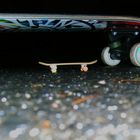Skateboard und Fingerboard.