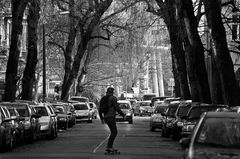 Skateboarding...