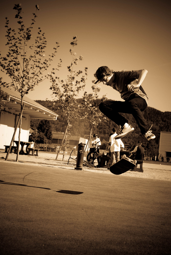 skateboarding