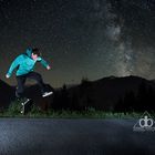 Skateboarding in der Nacht