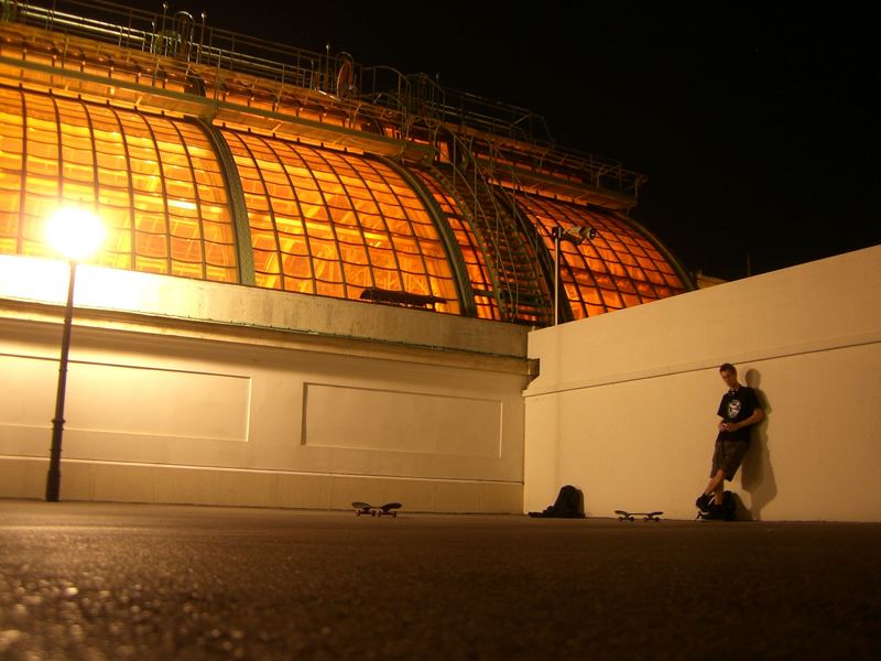 Skateboarding @ night