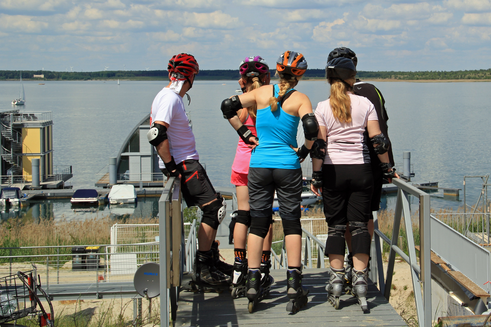 Skater am Geierswalder See bei Senftenberg und Hoyerswerda