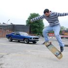 Skater am Mustang