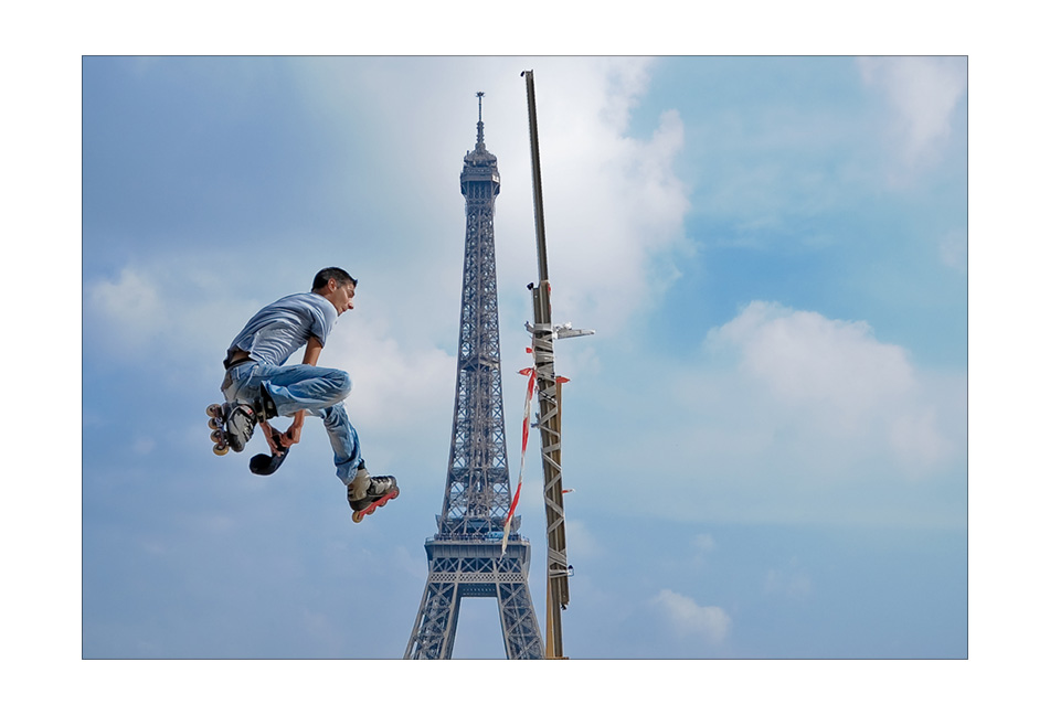 Skater am Trocadero in Paris