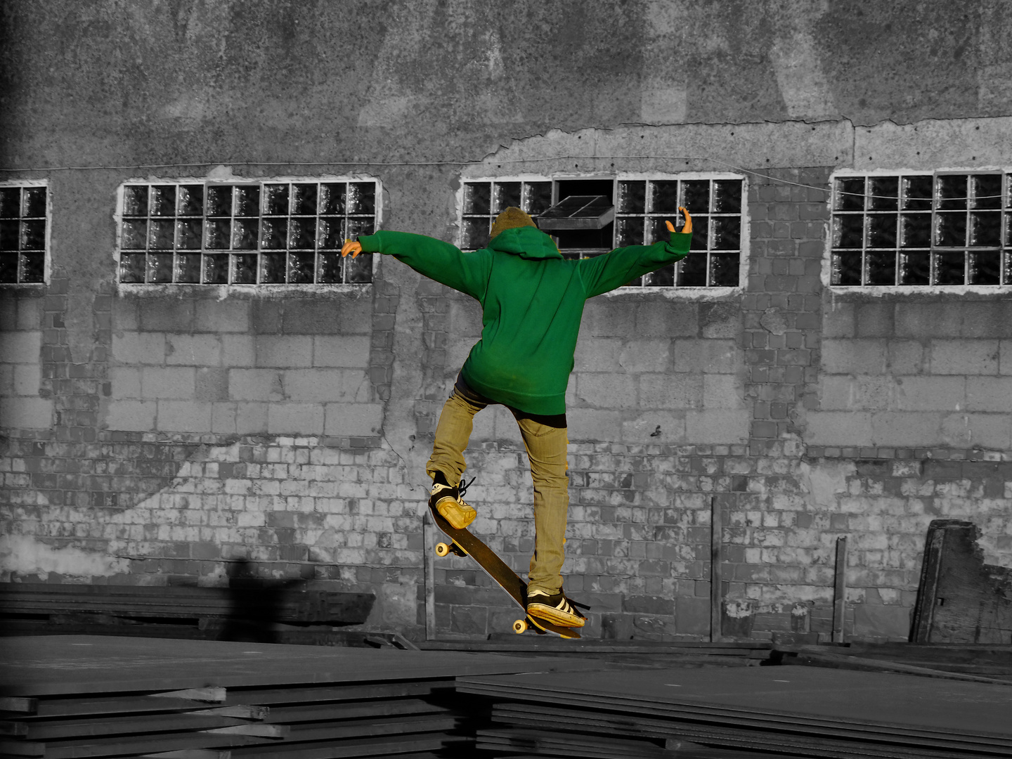 Skater in the docks