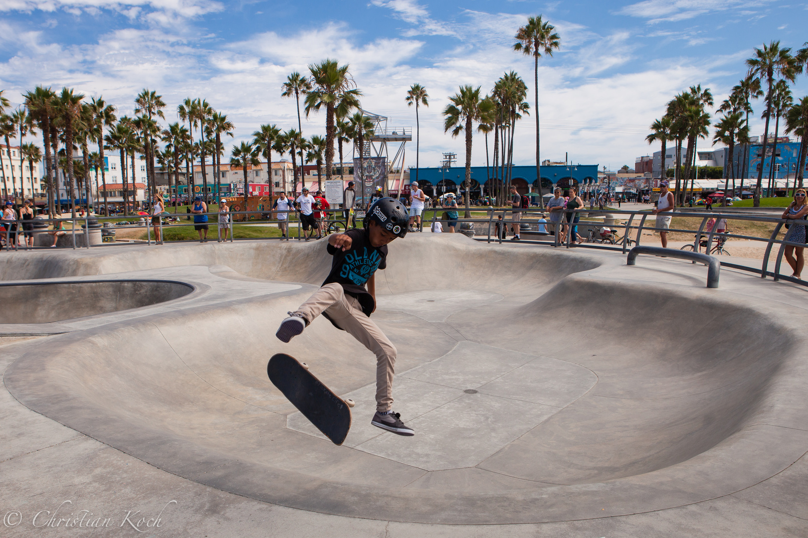Skater kid in Venice Beach, California