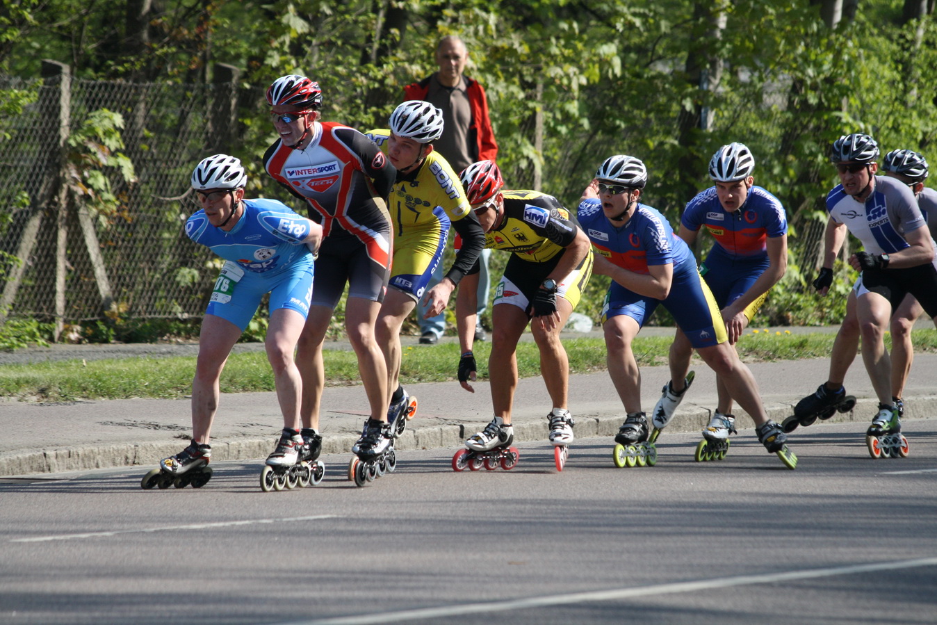 Skater zum Leipzig-Marathon April 2010