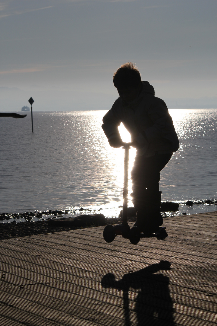 Skatersprung in die Sonne