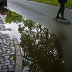 Skating after the rain is gone