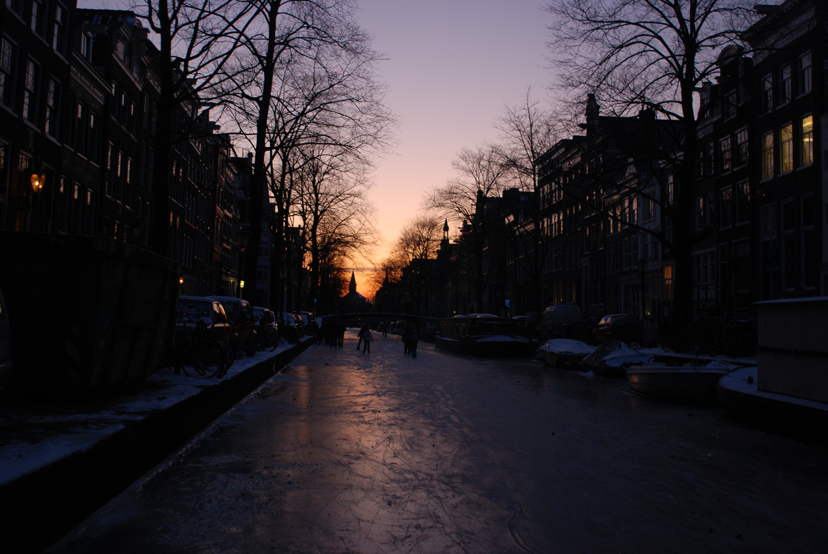 Skating on Amsterdam Canals