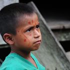 Skeptical Boy - Cofan Tribe, Cuyabeno, Ecuador