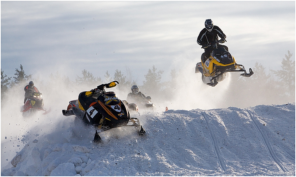 Ski-Doo Race in Lappland by Claudia L. R.