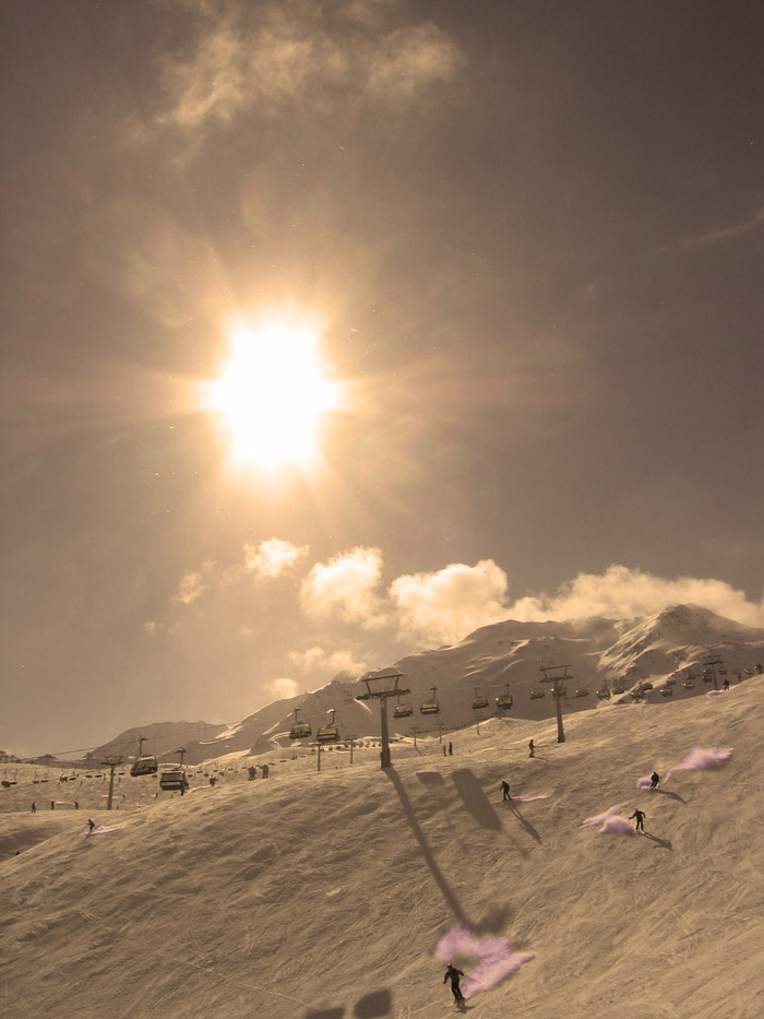 Ski Landschaft bei Sölden