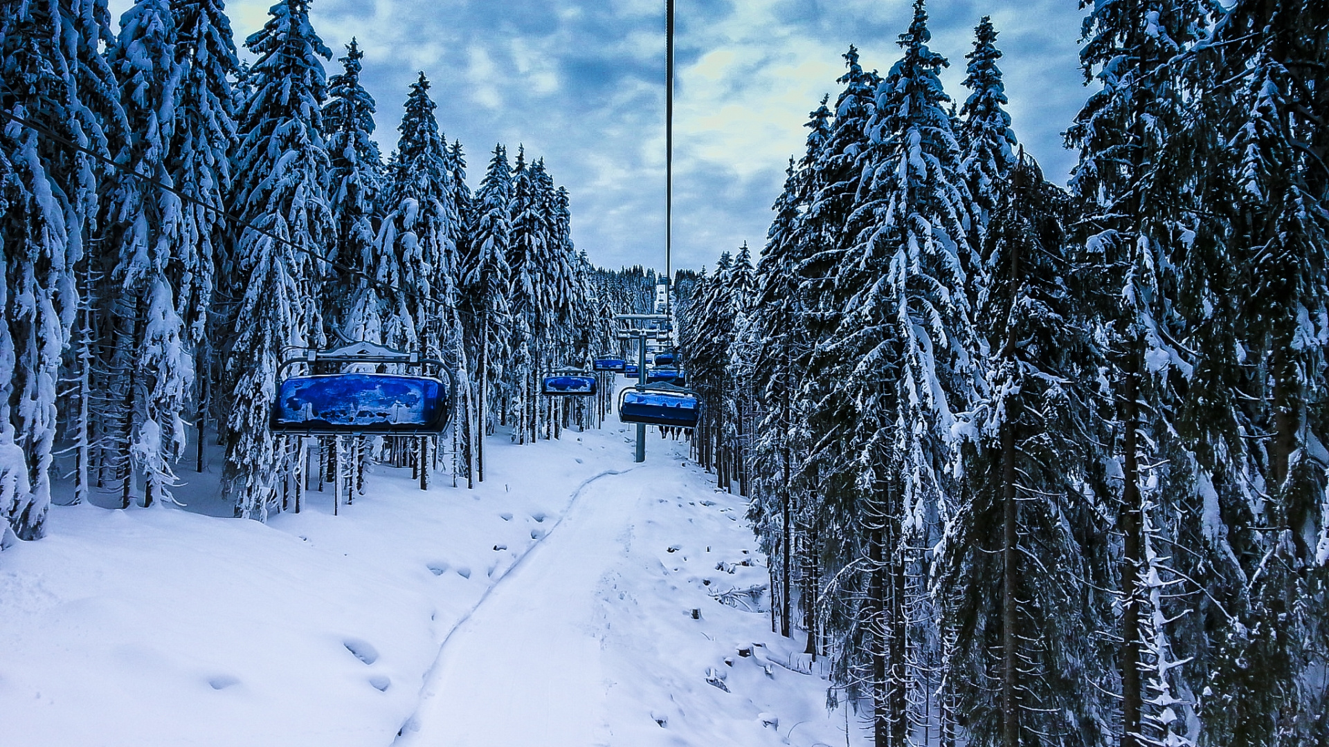 Ski-Lift in Waidring (Steinplatte) Austria