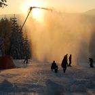 Ski slope in Zelezna Ruda (CZ).