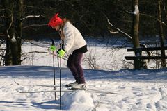 Ski-Springerin