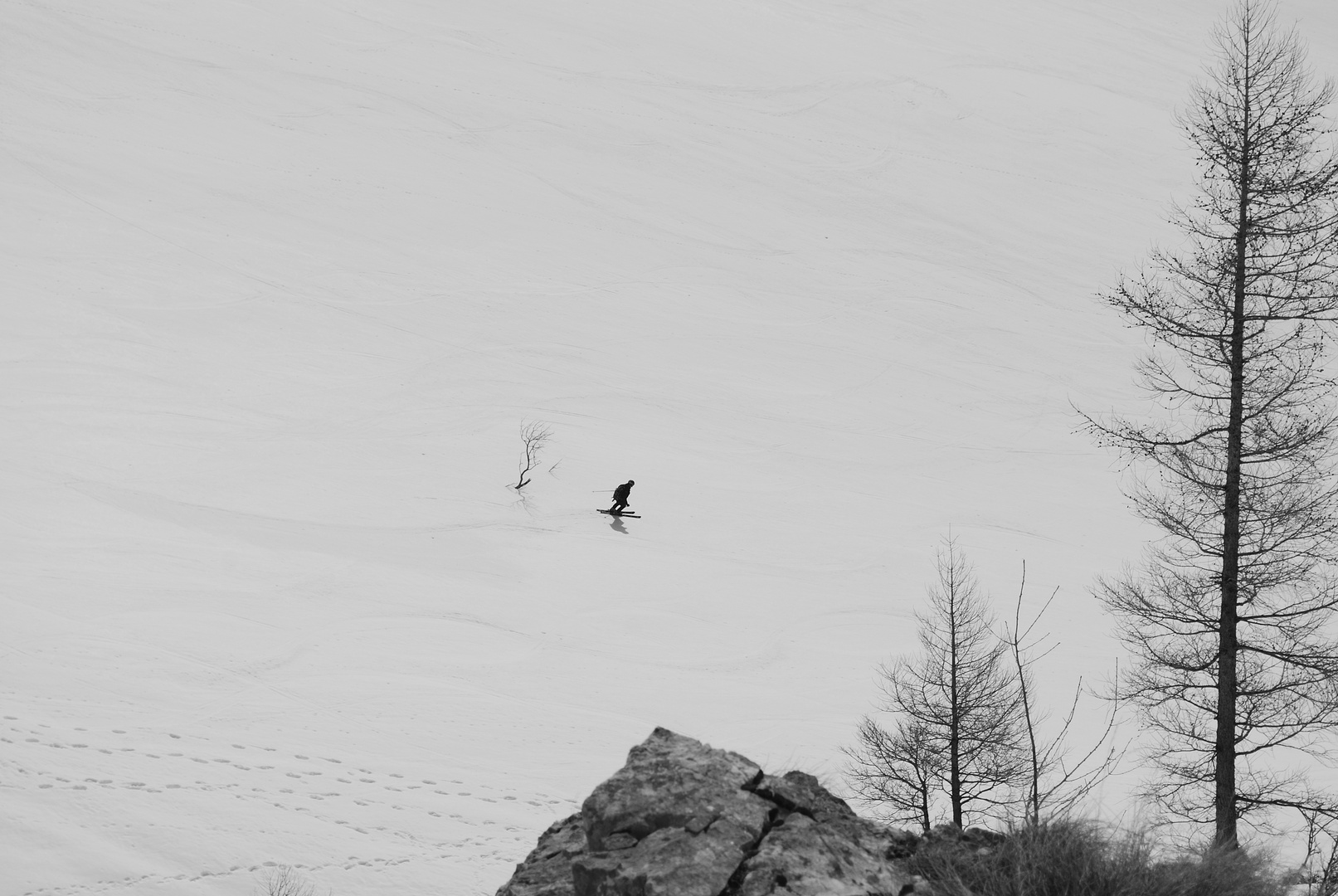 Skiabfahrt am H2Ochschwab