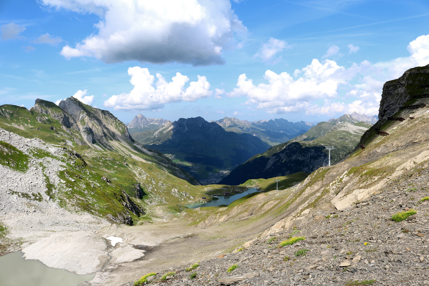 Skiabfahrt einmal anders