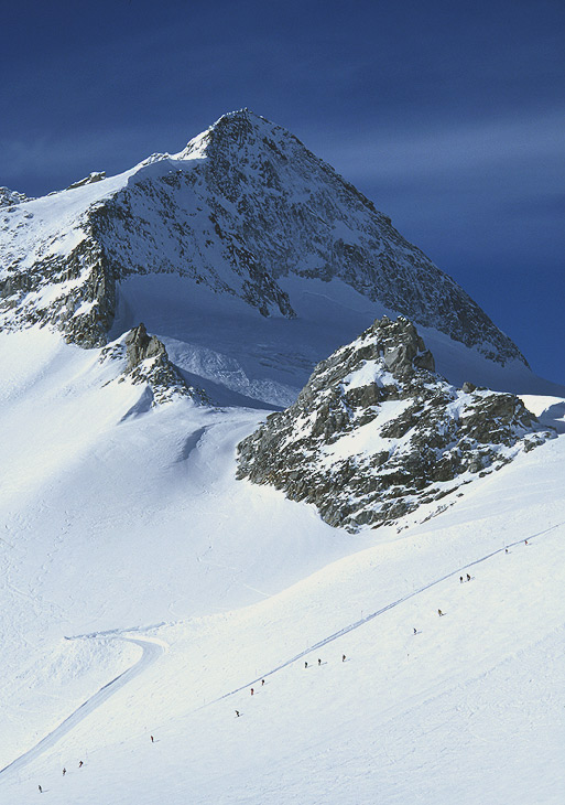 Skifahren auf dem Tuxer Gletscher