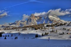 Skifahren auf der Seiser Alm