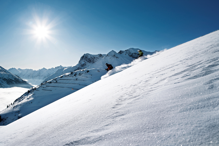 Skifahren im Winter