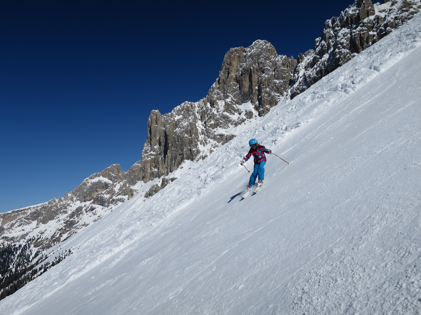 Skifahren in Carezza
