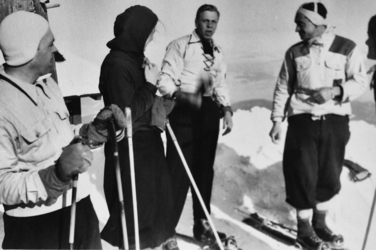 Skifahren in den 40er-Jahren