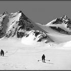 Skifahren in den frühnen 50er Jahren des letzten Jahrhunderts