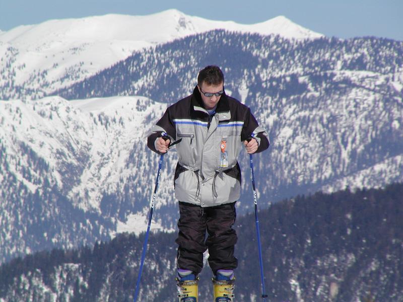 Skifahren in luftiger Höhe