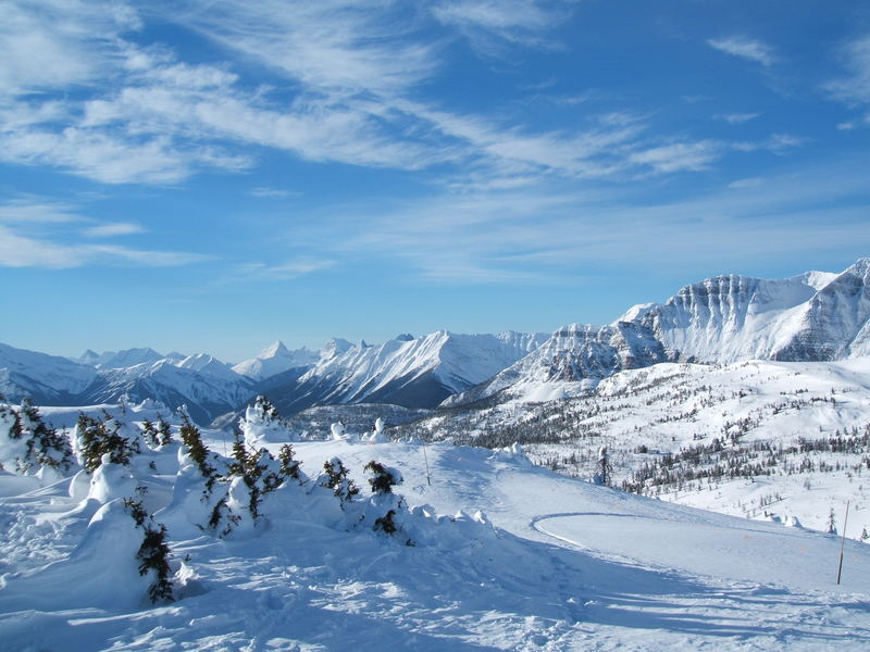 Skifahren in Sunshine Village - Februar 2006