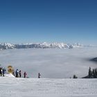 Skifahren über den Wolken!