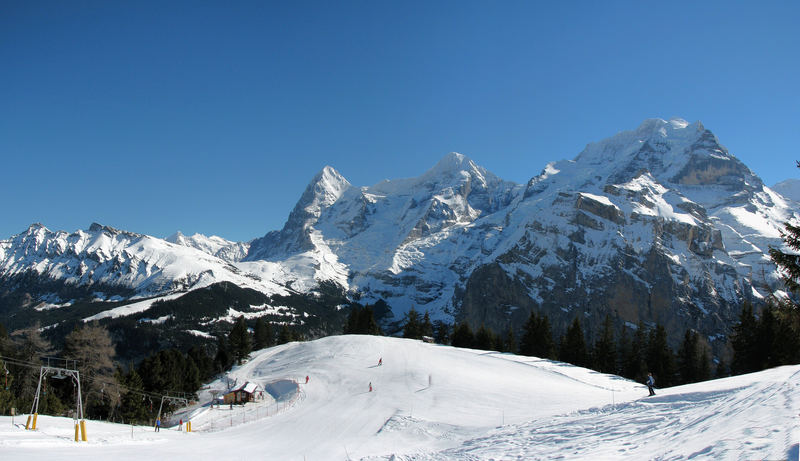 Skifahren vor Grandioser Kullisse