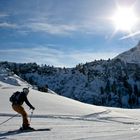 Skifahrer in Warth - Schröcken