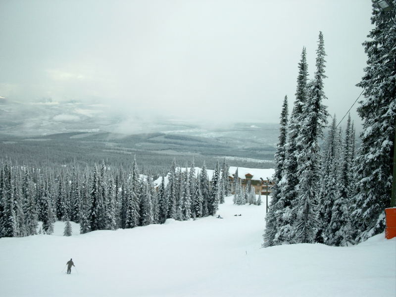 Skigebiet Big White Kanada 2004-2005 Kein schönes Wetter und sehr kalt....