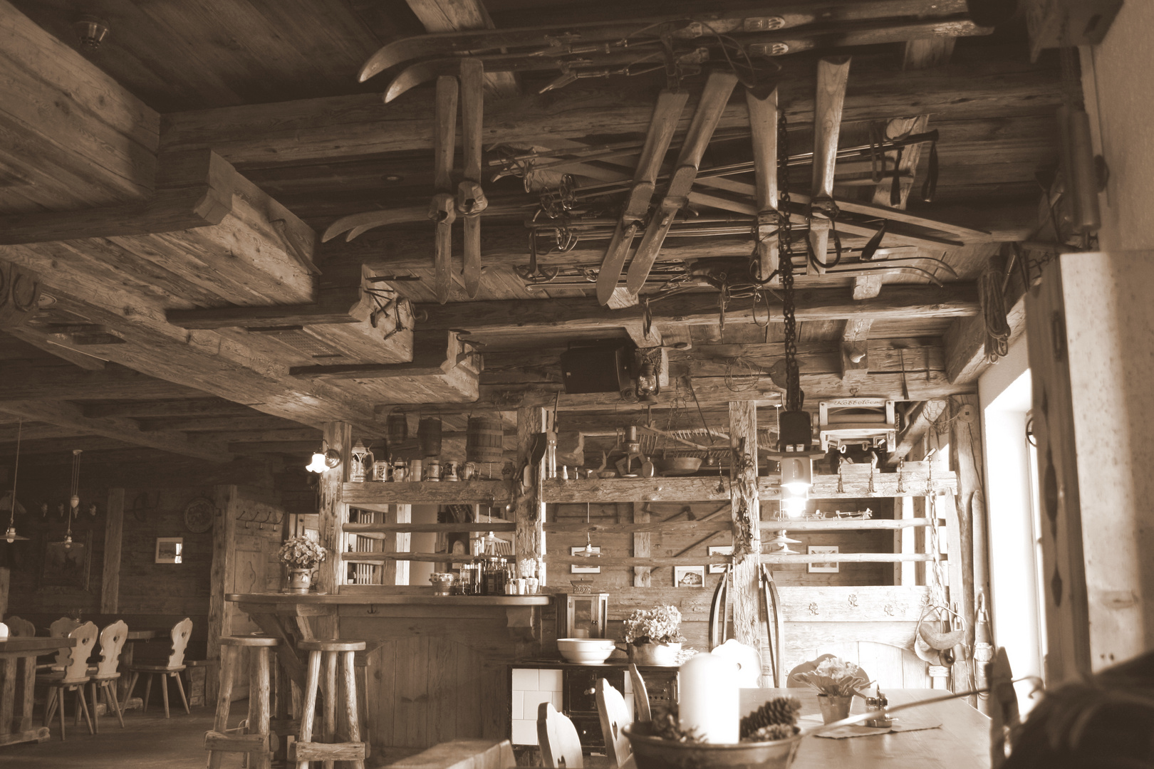 Skihütte in Süd-Tirol