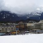 Skiing into Whistler