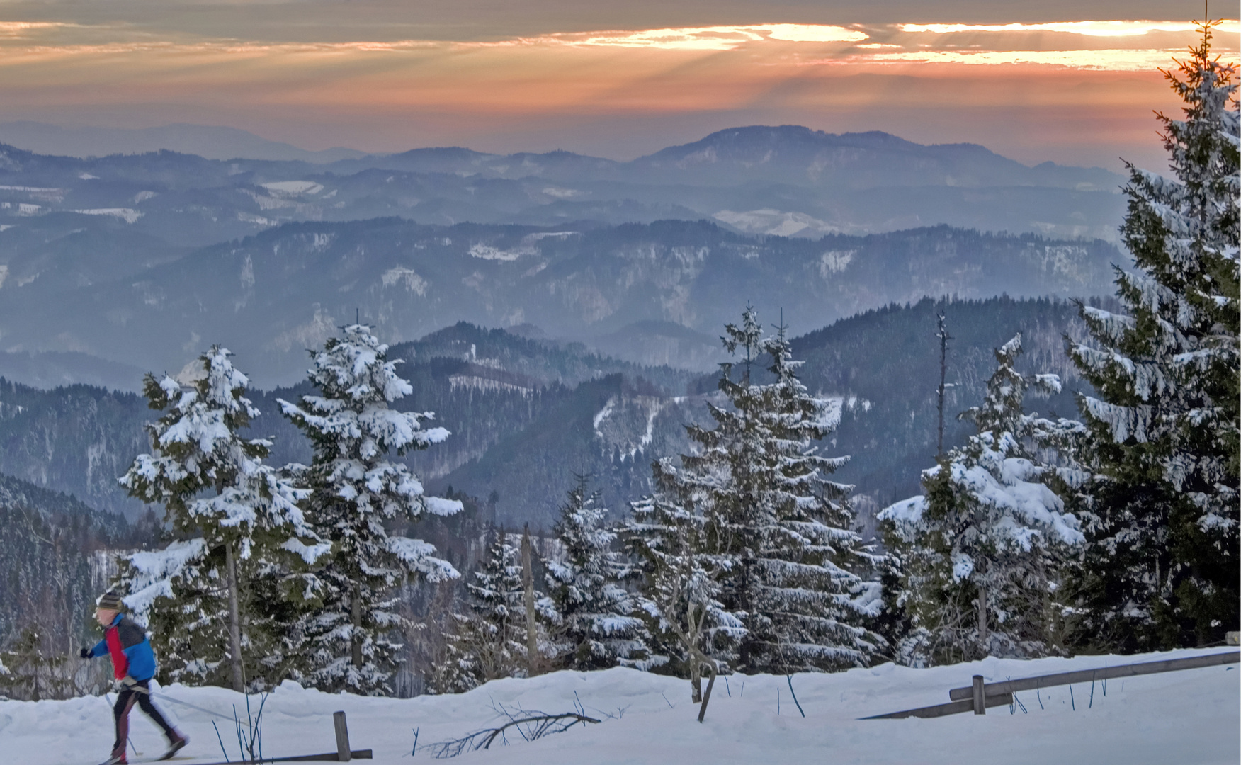 Skilangläufer im Nordschwarzwald