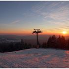 Skipiste auf dem Ochsenkopf - Februar