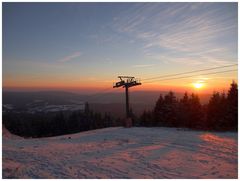 Skipiste auf dem Ochsenkopf - Februar