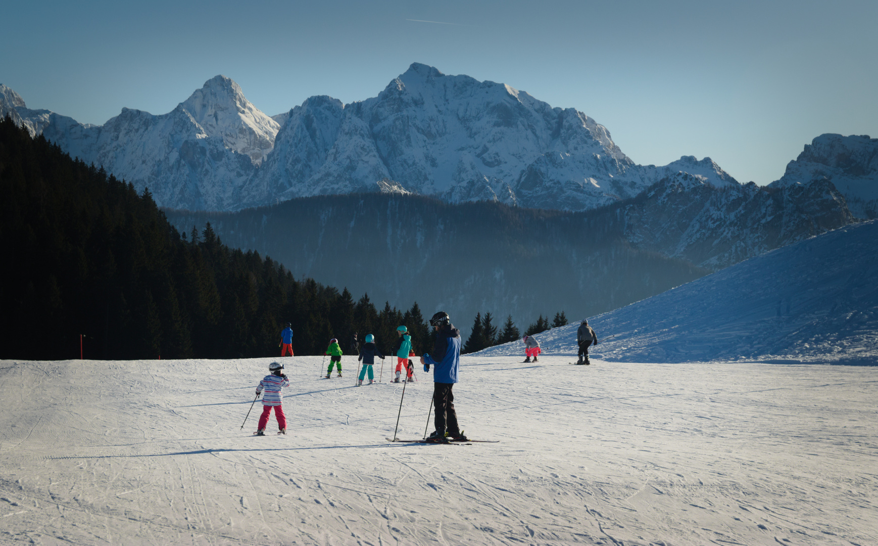 Skireise in den Alpen