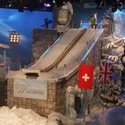 Skisprungschanze in Fernsehstudio