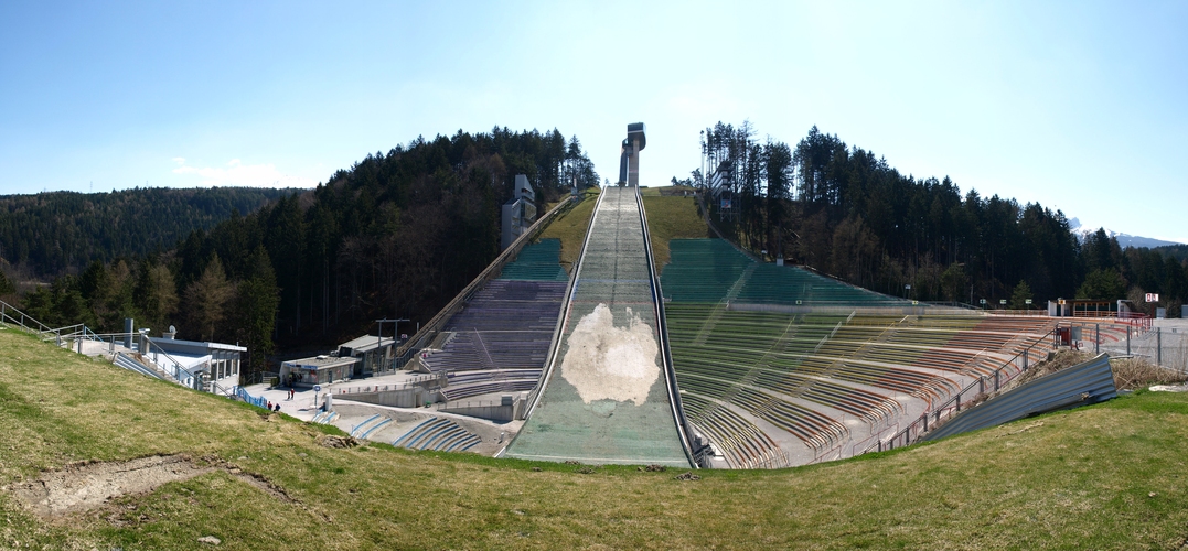 Skisprungschanze in Insbruck